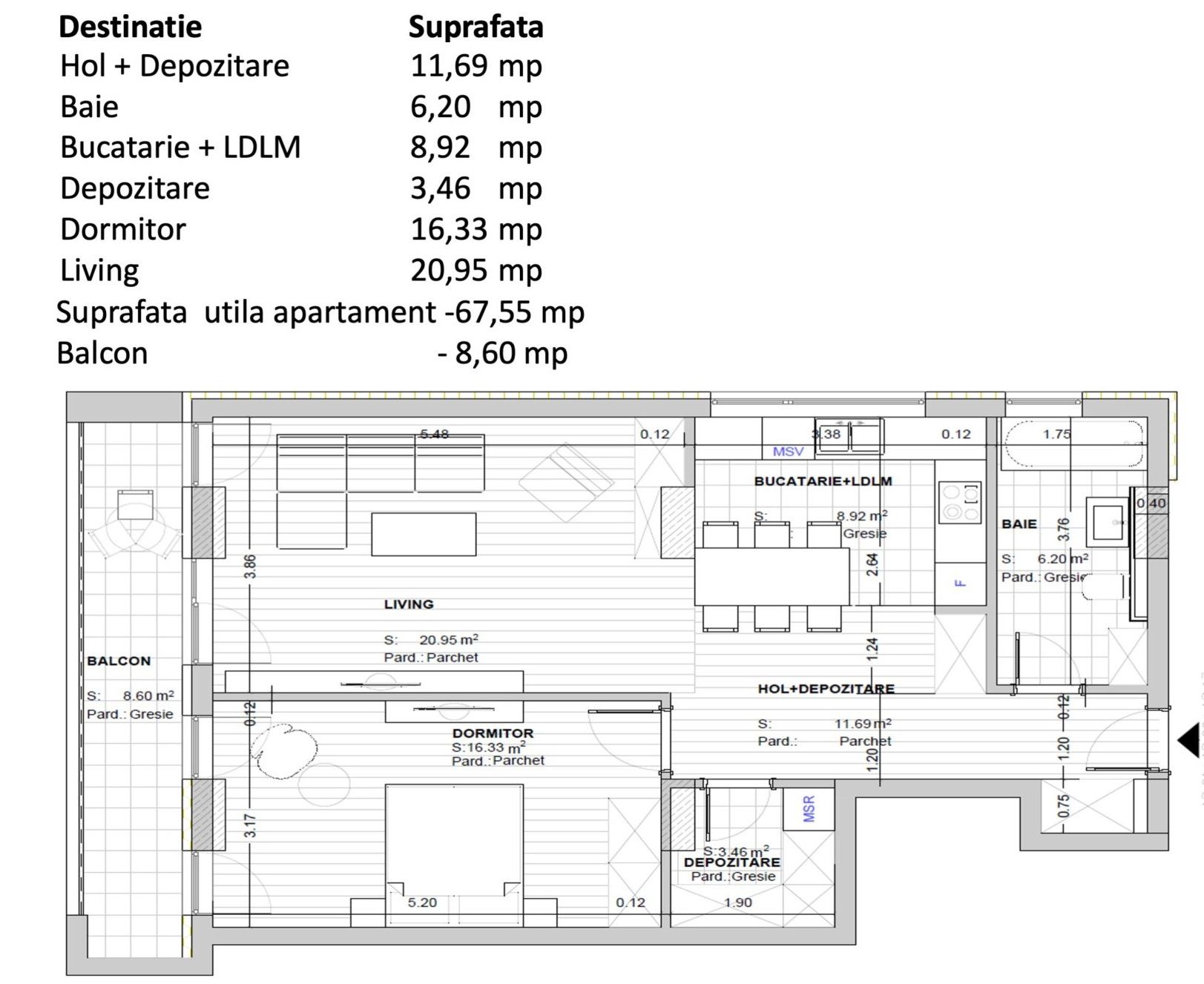 Apartament nou nelocuit 2 camere 67 mp zona Noua Aer Curat Natură și Confort — fotografia 15