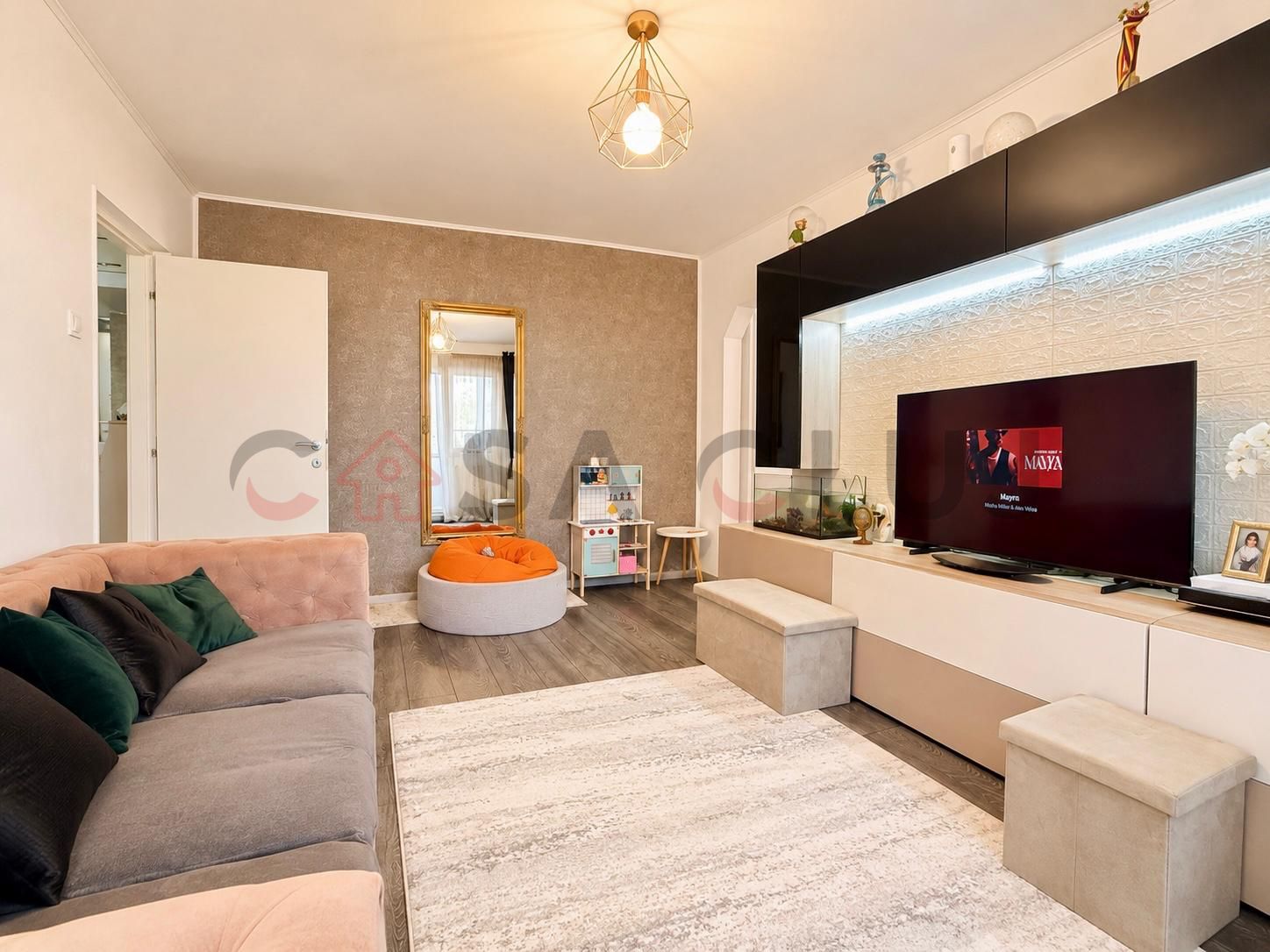 3 camere, la cheie, renovat, etaj intermediar