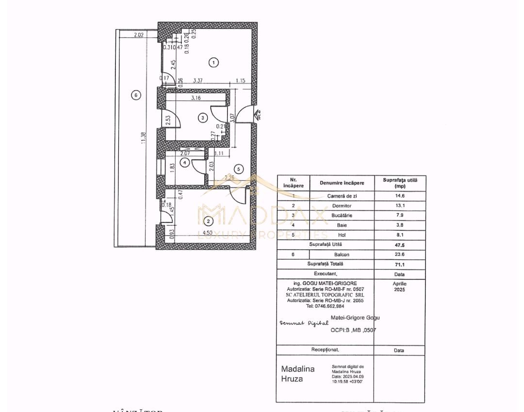 Apartament 2 Camere de Lux /Fabrica de Glucoza/Predare la alb-169.000 € — fotografia 7