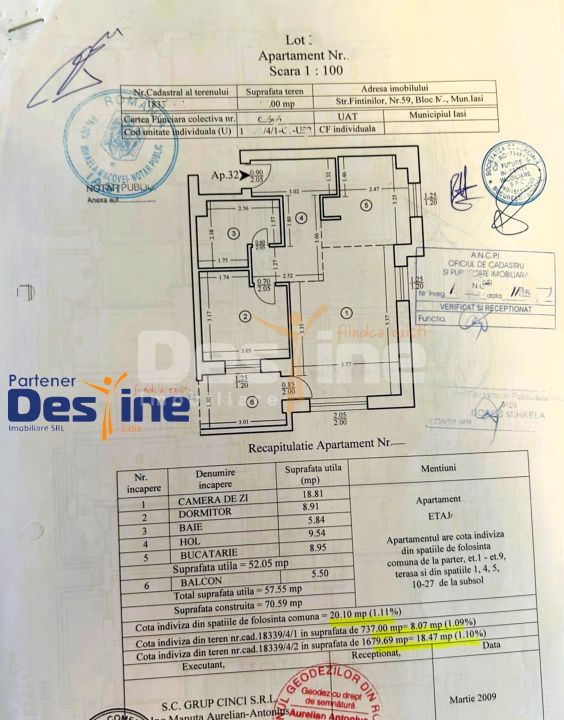 Apartament 2 camere 57 mp mobilat utilat boxă și lift — fotografia 13