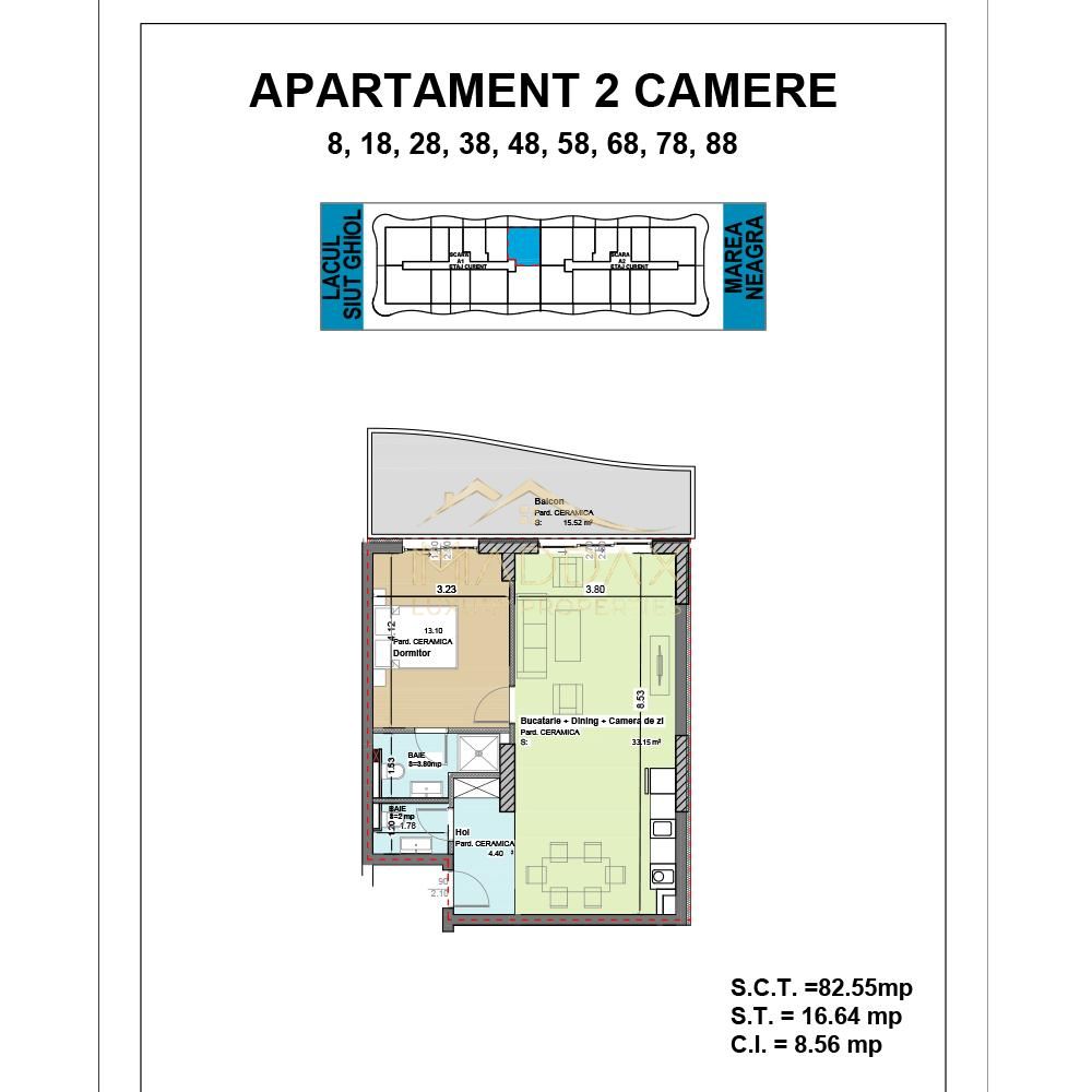 Oportunitate investitionala I Mamaia Nord I 2 camere + 2 bai I Malul Marii Negre — fotografia 23