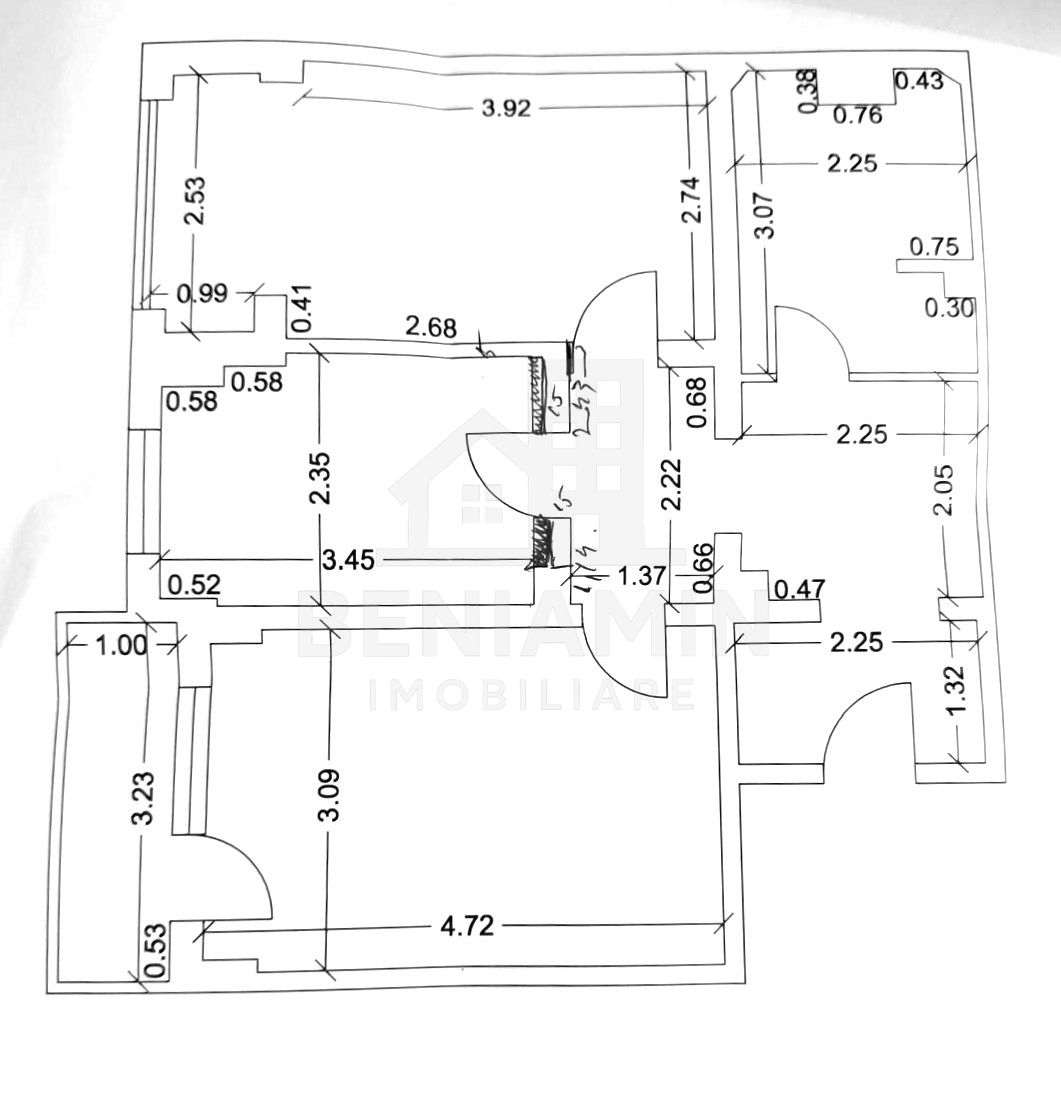 Apartament 2 camere decomandat 1 Mai Parcul Romanescu etaj 3 56mp — fotografia 7