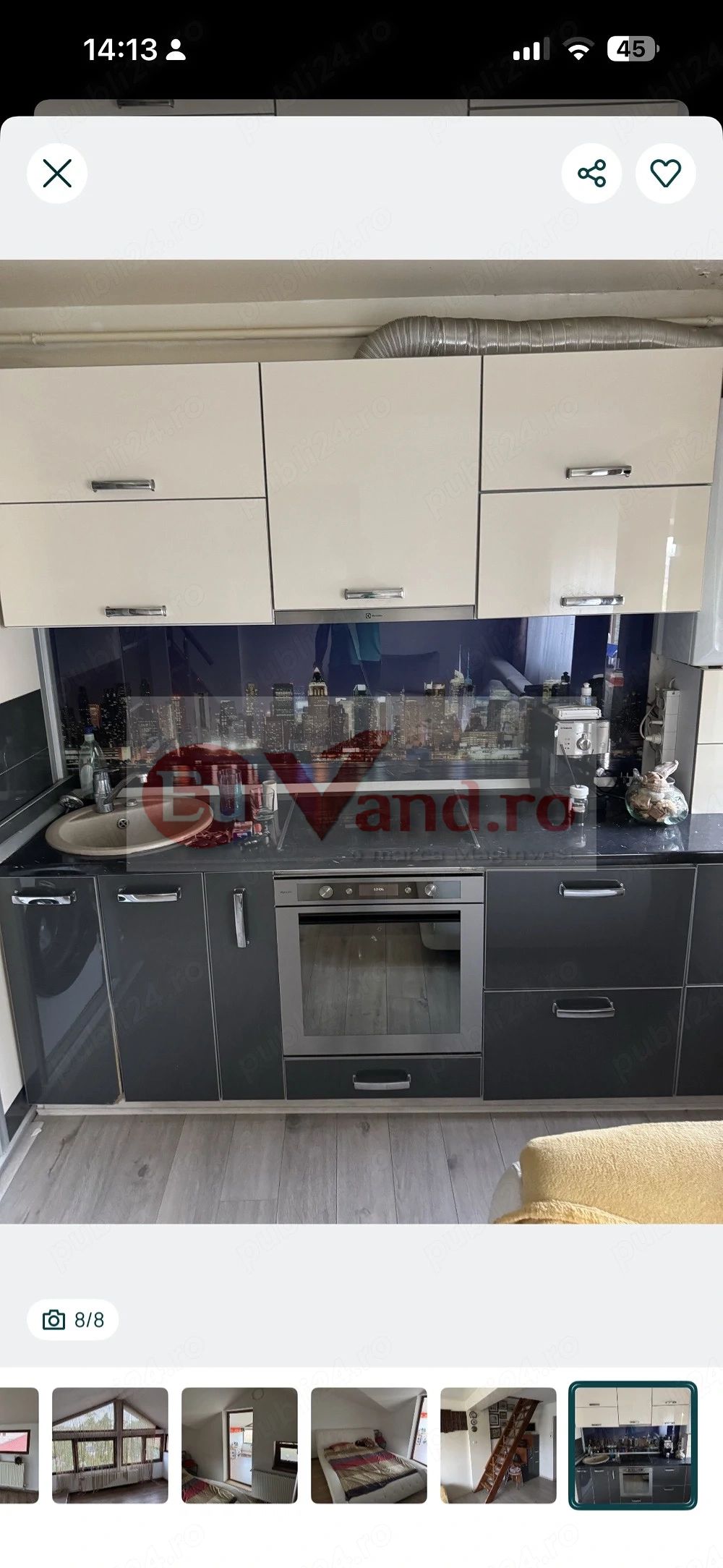 De inchiriat apartament cu 2 camere, Micro 13, et. 5, 300 euro — fotografia 3