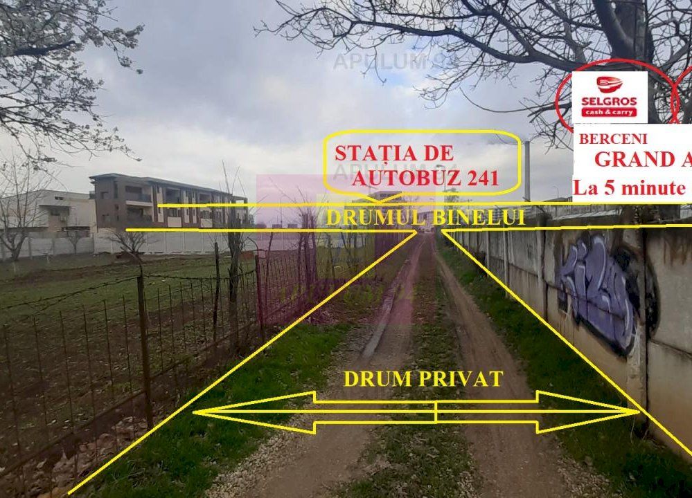 Teren 1055 MP București Sector 4 cu Certificat de Urbanism — fotografia 3