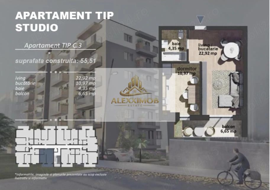 Studio de Vanzare - 47 mp - Berceni (Grand Arena) — fotografia 4