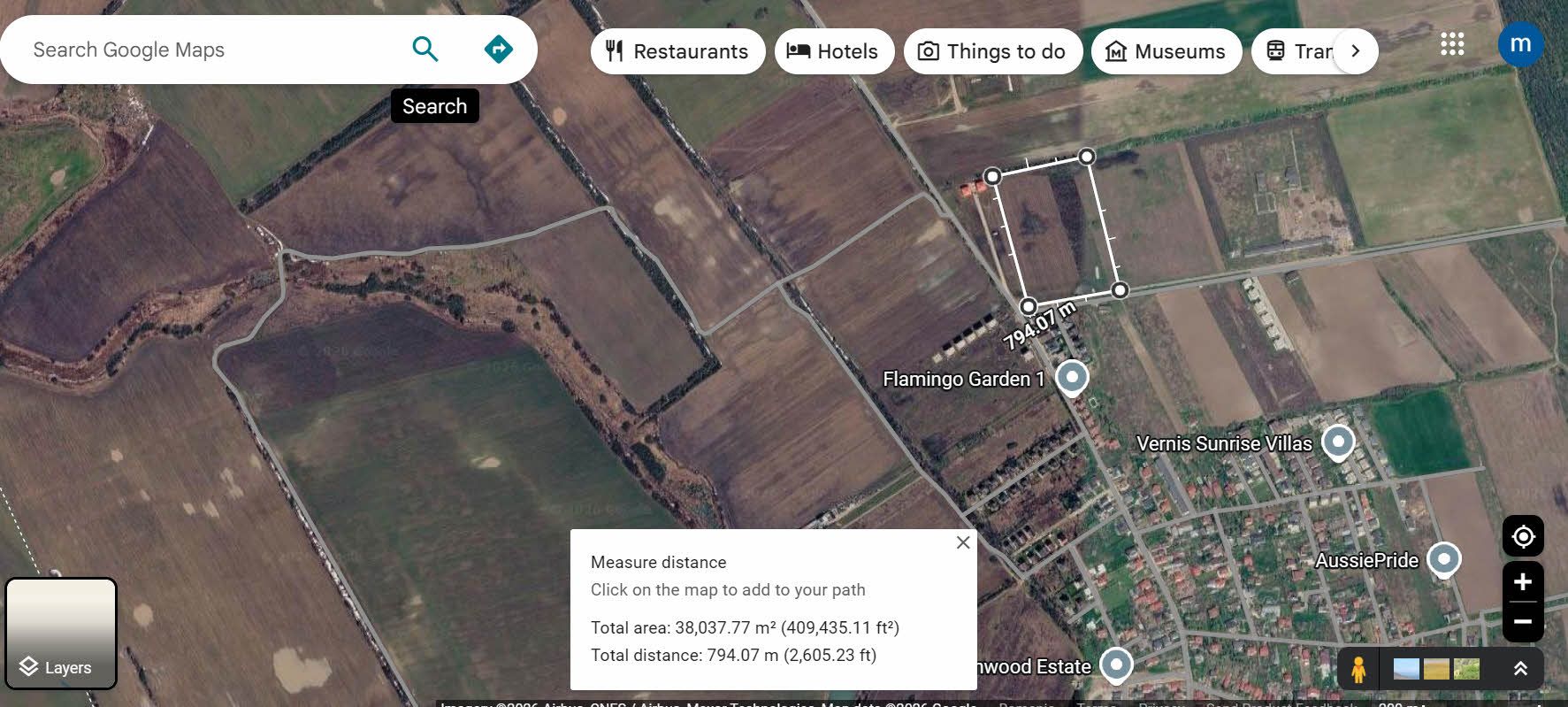 Vand teren intravilan 38.000 mp Corbeanca - Ostratu — fotografia 3