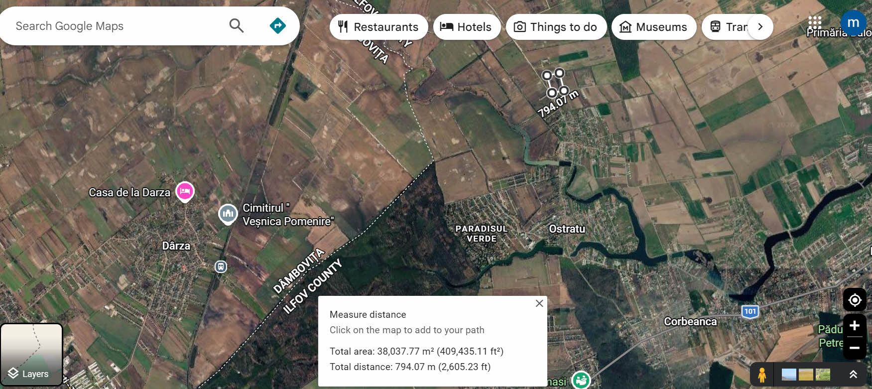 Vand teren intravilan 38.000 mp Corbeanca - Ostratu — fotografia 4