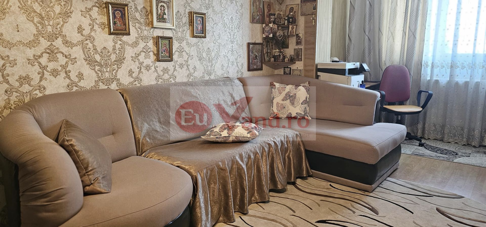 Apartament 2 camere de vanzare, IC Frimu, 57 mp, 2 balcoane, etaj 3/4 — fotografia 2