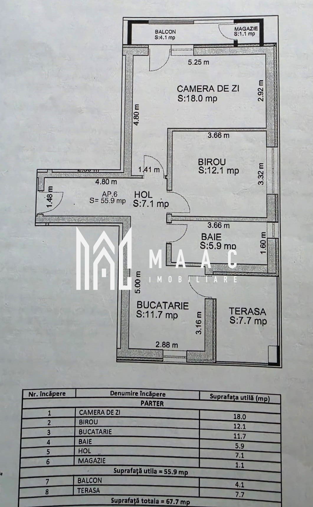 Apartament 2 camere | D-na Stanca I Gradina 38 mp, terasa — fotografia 8