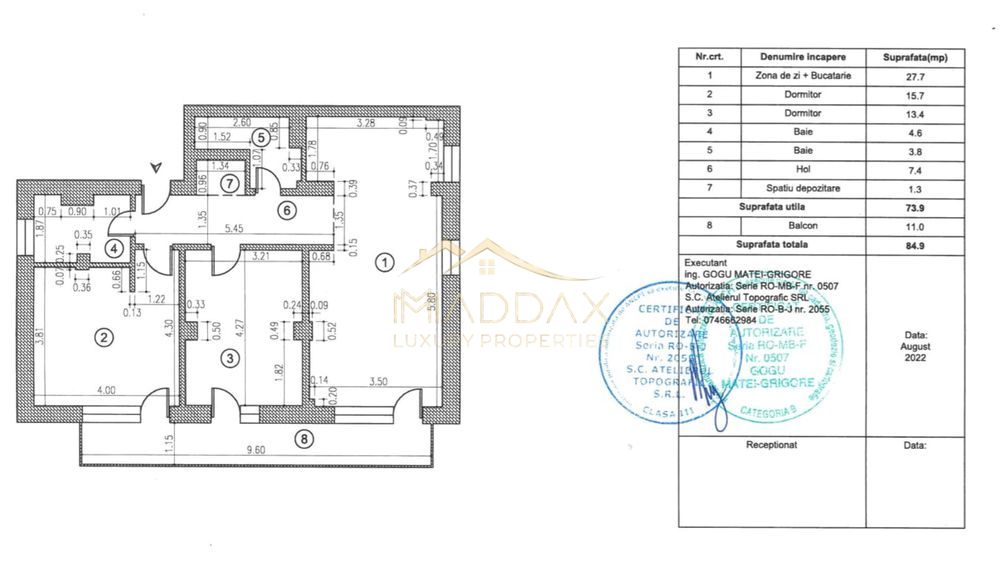 Apartament 3camere + 2 bai + 1 loc parcare I Timpuri Noi — fotografia 8