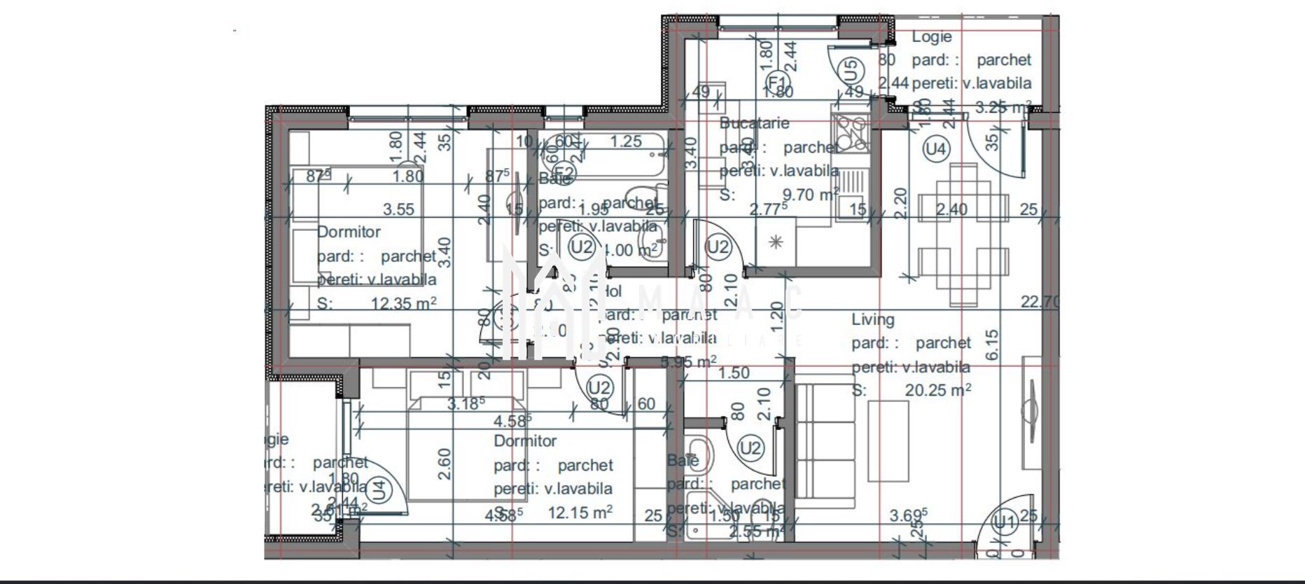 Apartament 3 camere | 2 Băi | 2 Balcoane | Încălzire în pardoseală | Șelimbăr — fotografia 15
