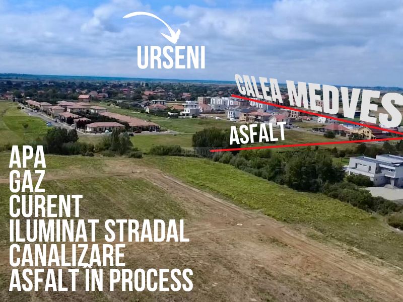 RATE - TERENURI DE VÂNZARE ÎNTRE MOȘNIȚA ȘI URSENI