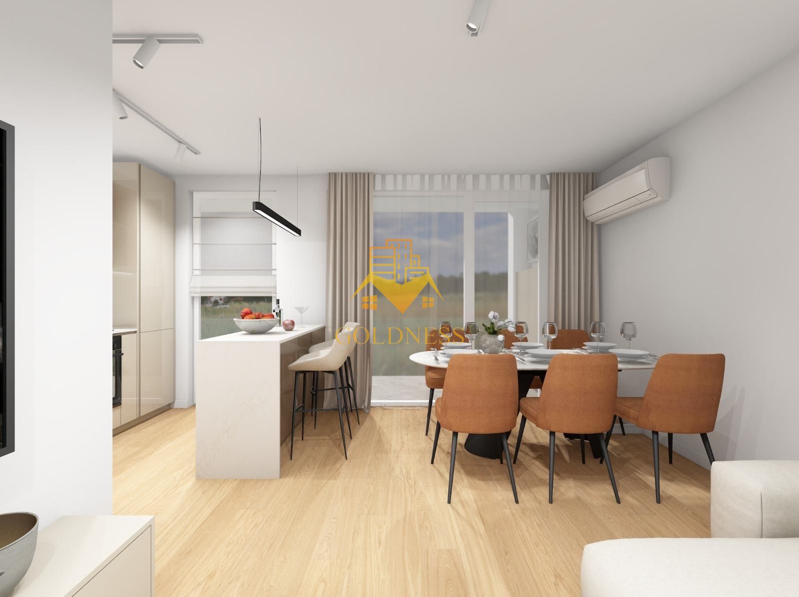 2 camere, LUX, AC, parcare, bloc nou, Plopilor Zona Parcul Rozelor — fotografia 3