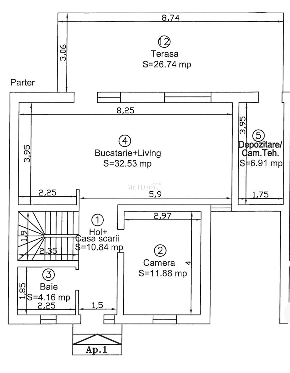 Casă duplex SMART de vânzare – complet mobilată - Cartier Europa — fotografia 3