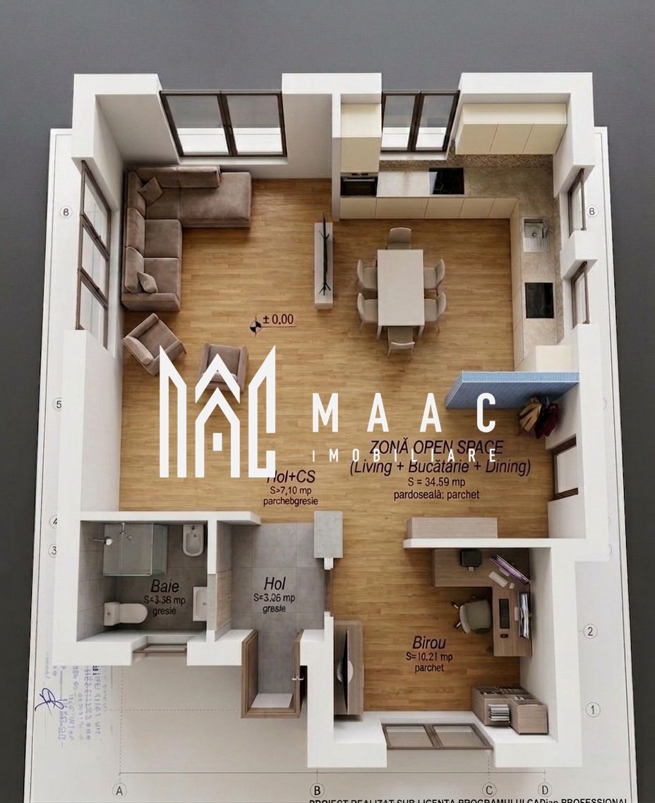 Casă Individuală | 5 camere | 132 MPU | Alb/Roșu | Șura Mică