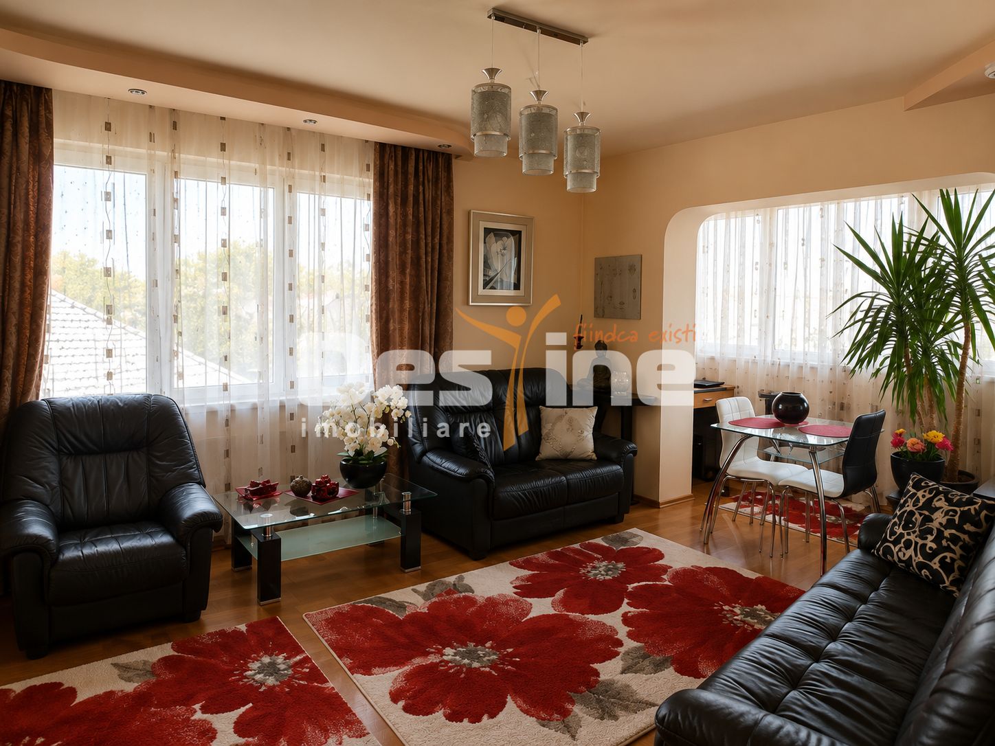 De vânzare apartament 3 camere decomandat, complet mobilat și utilat –