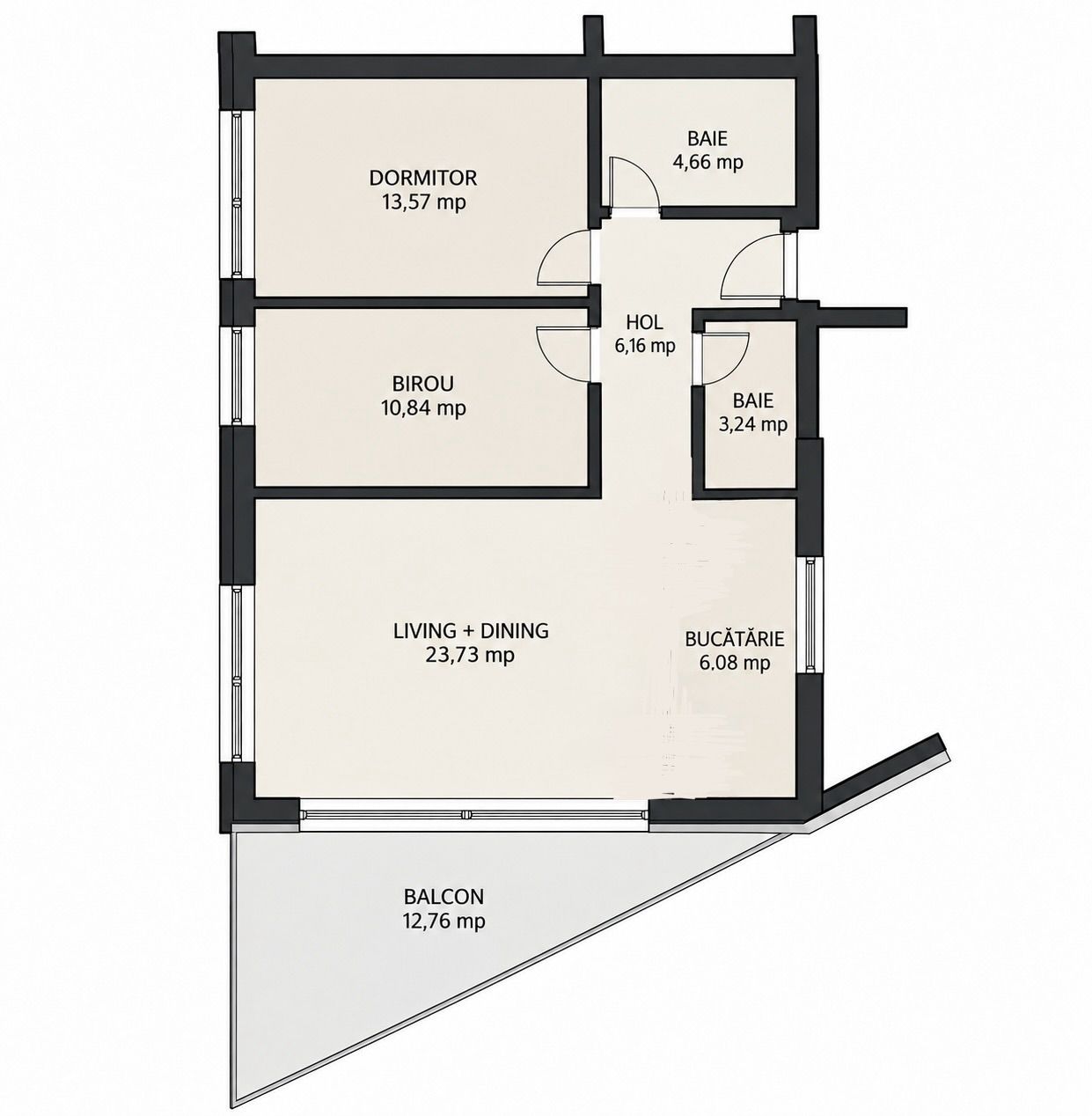 Apartament PREMIUM 3 camere, 2 bai, terasa, garaj, The Fold-Grigorescu — fotografia 33