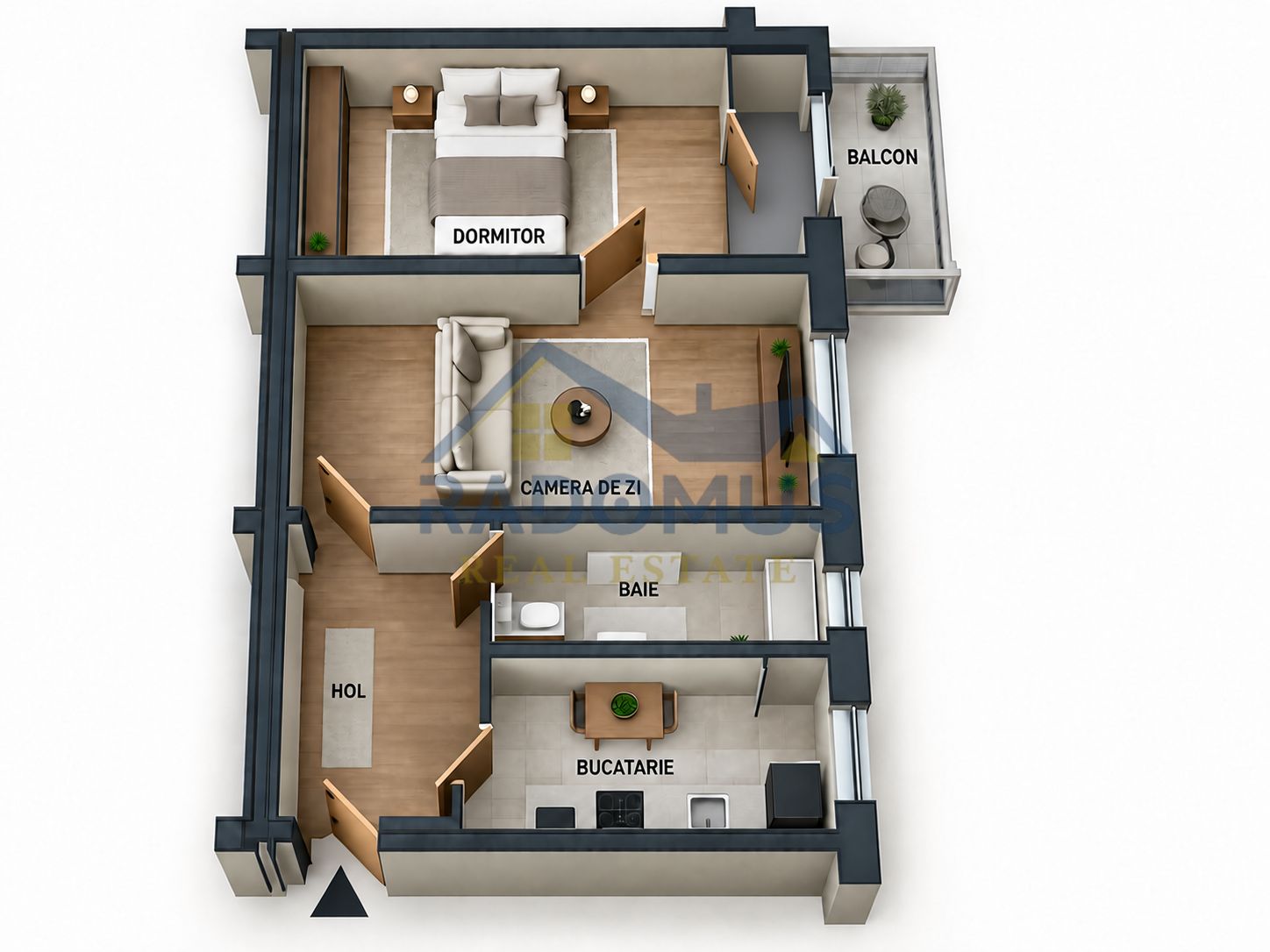 Apartament 2 camere | 45 mp | Semidecomandat | Ploiești Vest | 50.000€ — fotografia 14
