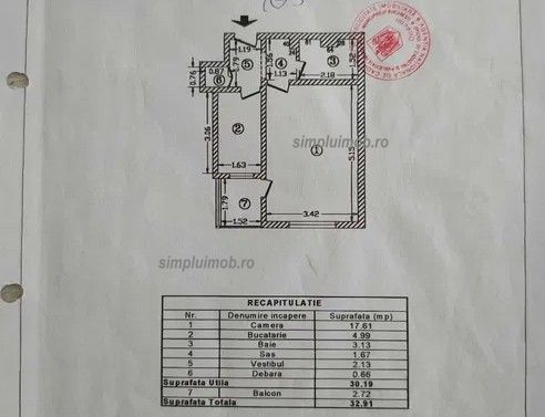 Garsoniera Spatioasa Etaj Intermediar Doamna Ghica — fotografia 9