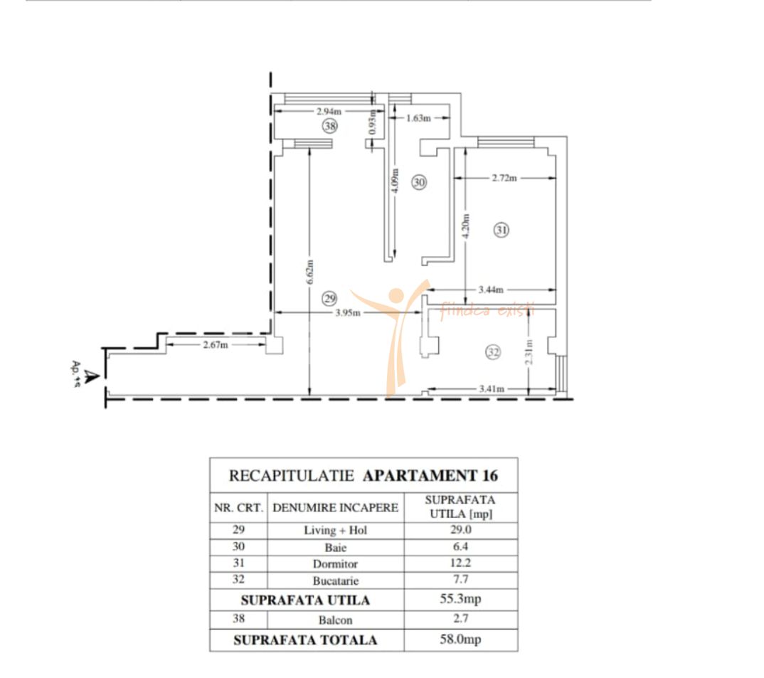 Apartament mobilat și utilat, 58 mp – Valea Adâncă, Miroslava — fotografia 9