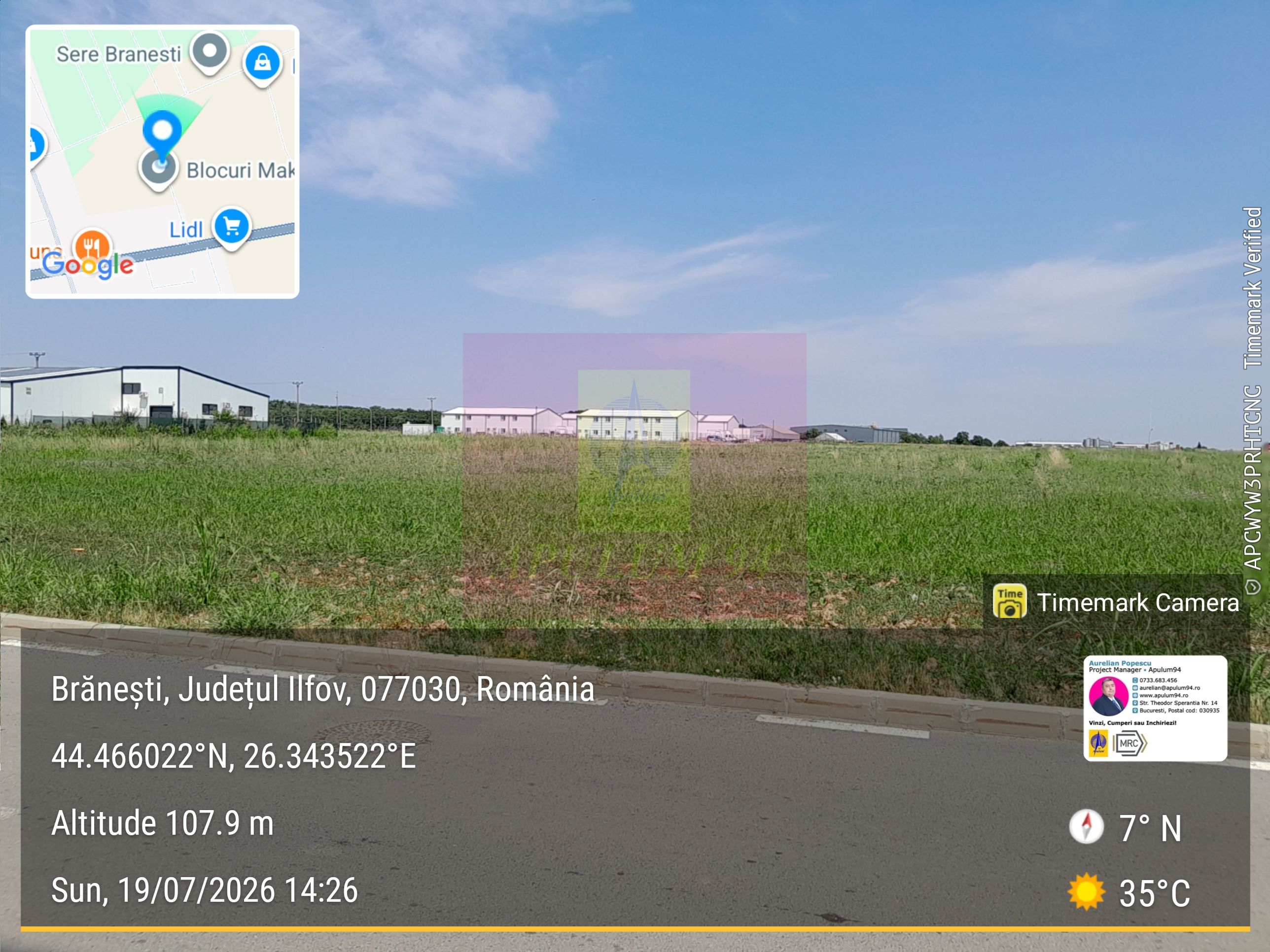 Branesti - Teren 3300 mp vizavi de blocurile Makita — fotografia 4