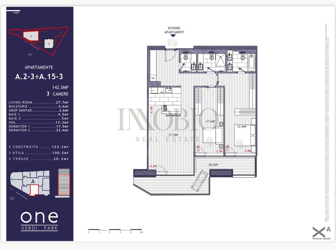 Apartament 3 camere | Terasă 20mp2 | One Verdi Park - Barbu Văcărescu — fotografia 14