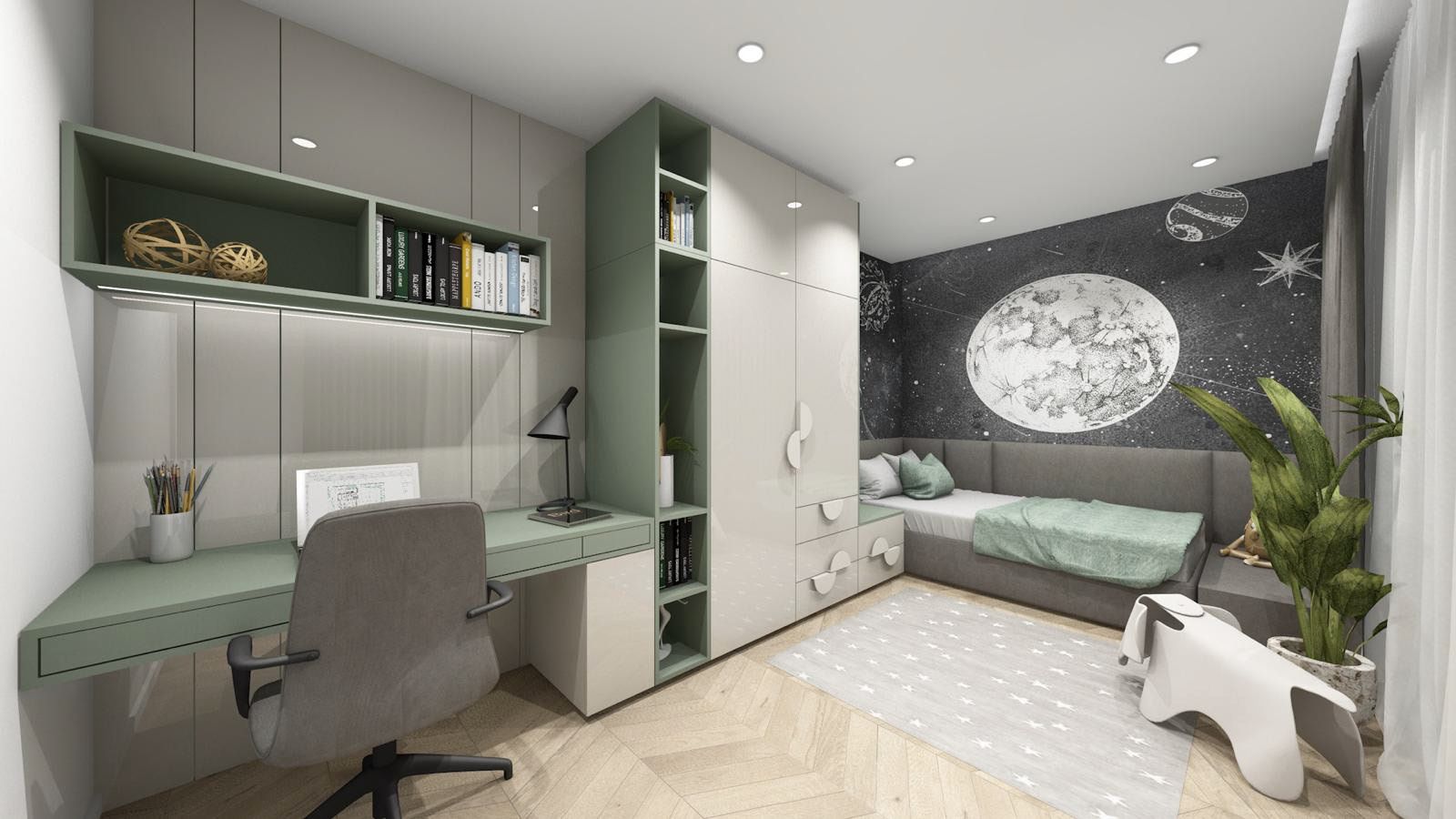 Vilă contemporană în construcție – livrare în 2026, situată în Pipera, Voluntari — fotografia 13