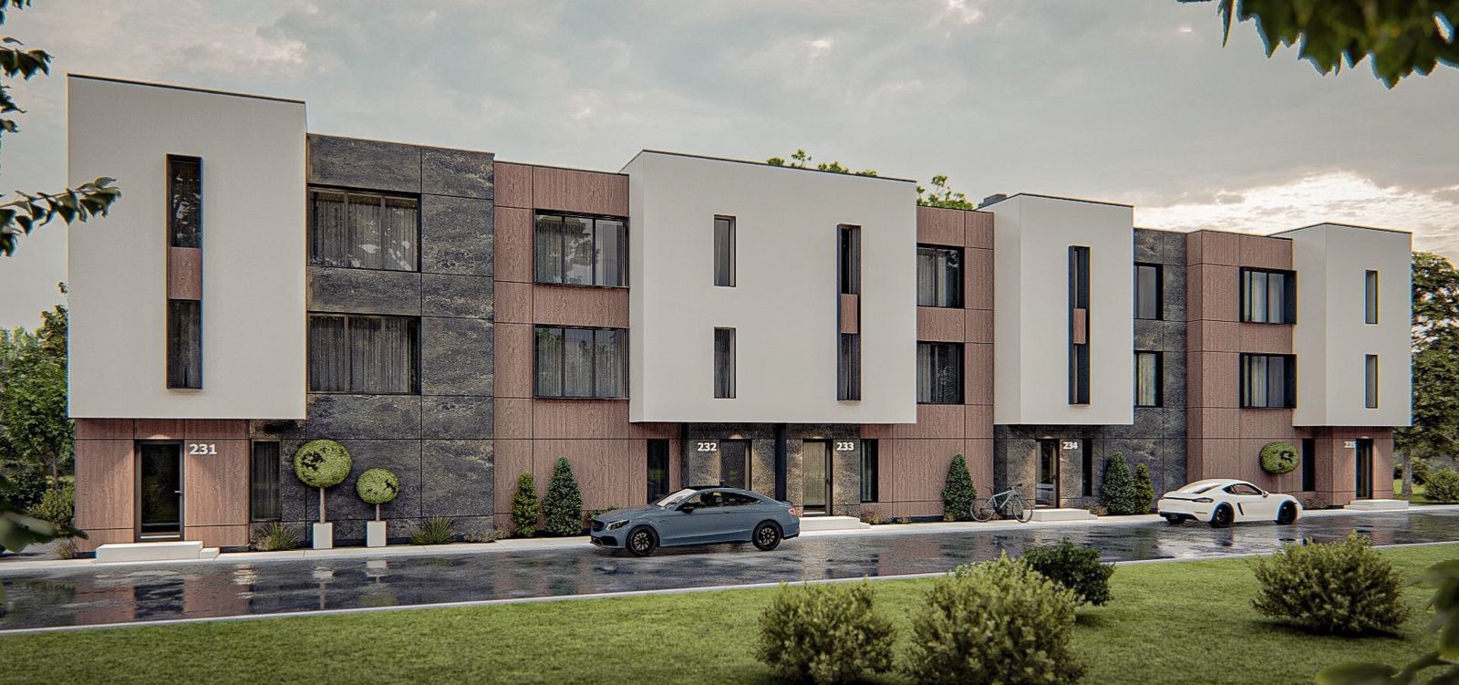 Vilă contemporană în construcție – livrare în 2026, situată în Pipera, Voluntari — fotografia 2