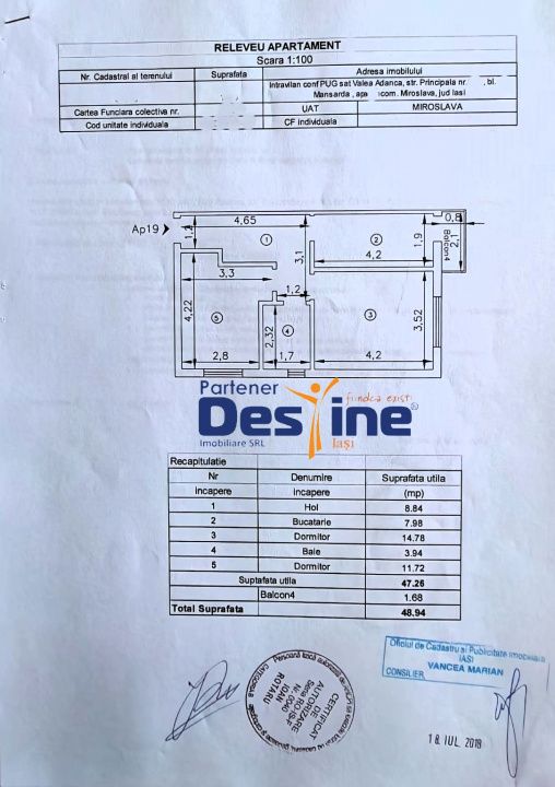 Apartament 2 camere decomandat 49 mp + balcon — fotografia 11