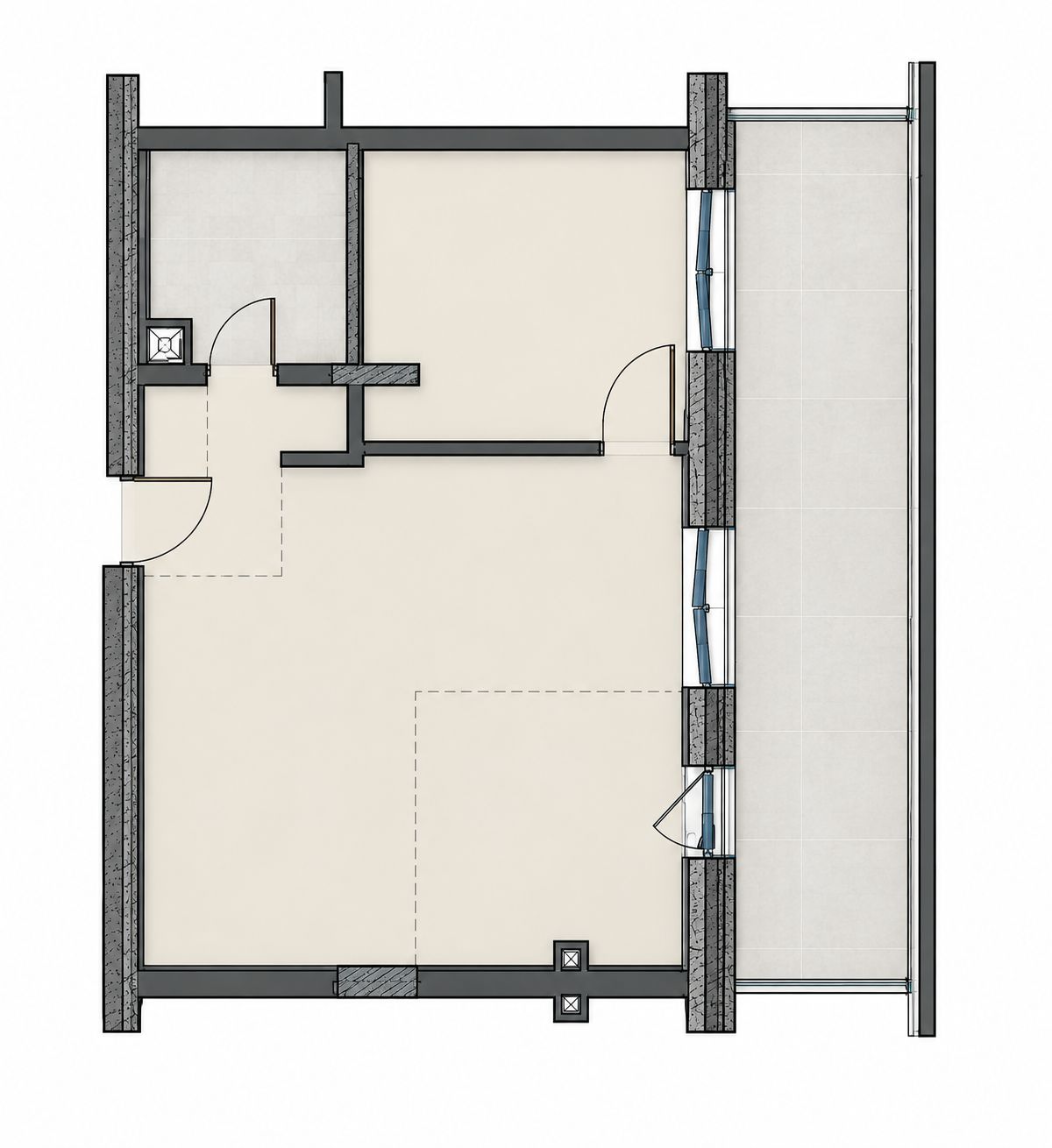 Apartament 2 camere, terasa, etaj intermediar, garaj, Eroilor — fotografia 12