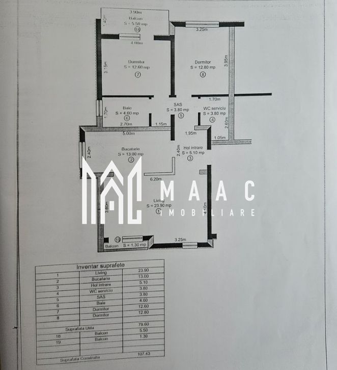 Apartament 3 camere | Decomandat | Etaj 1 | Parcare | Balcon — fotografia 14