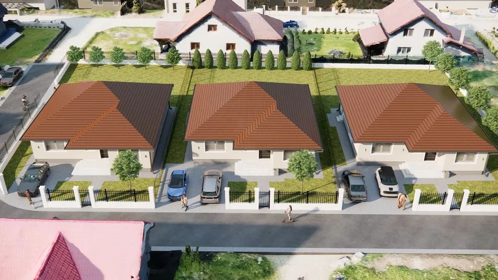 Casa 4 cam.2 băi,1 pivniță 1 dressing,500mp.teren,gard,pavaj — fotografia 15