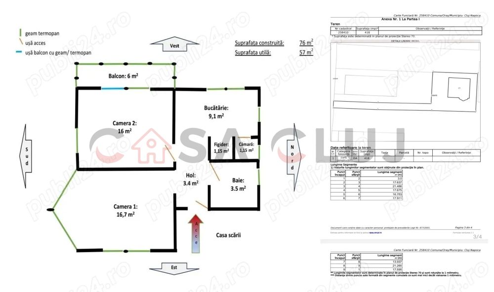 Apartament 2 camere | Etaj 1 | Zona Plevnei — fotografia 8