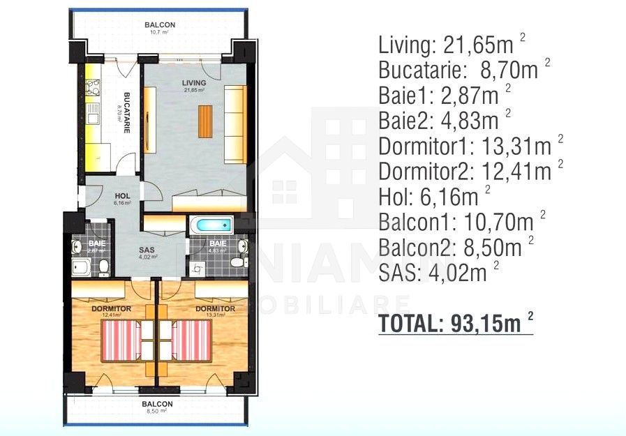 3Camere- 93mp-Ultrafinisat-2Bai-Bloc Nou-Rovine-Bacriz-Comision 0 — fotografia 15