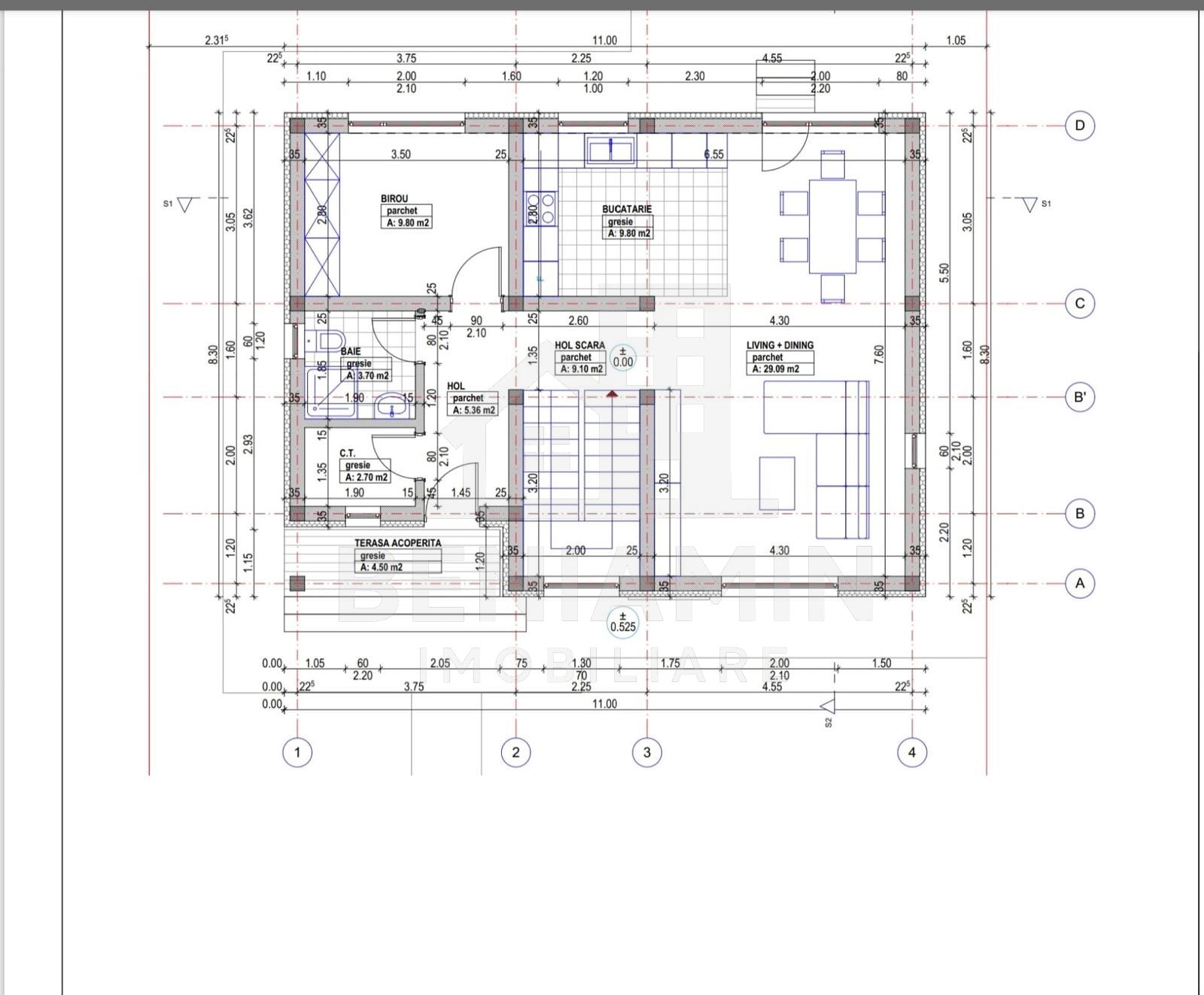 Casa-5 camere-P+1+P-147mp utili-600mp teren-Utilitati-Sanpetru — fotografia 15