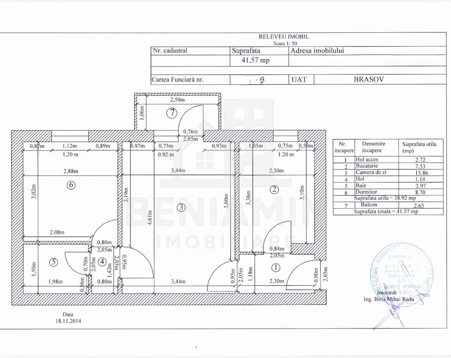 Apartament-2-Camere-39mp-Utili-Balcon-Mobilat-Utilat-Noua-Brasov — fotografia 9