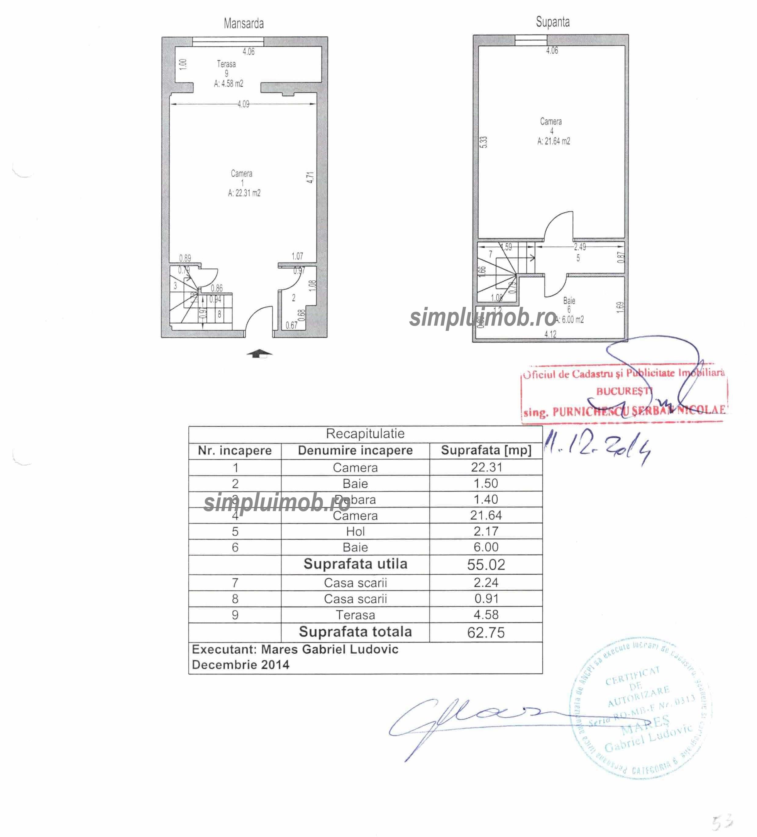 Dristor-Duplex 63mp mansardat et.5 si 6 cu lift — fotografia 8