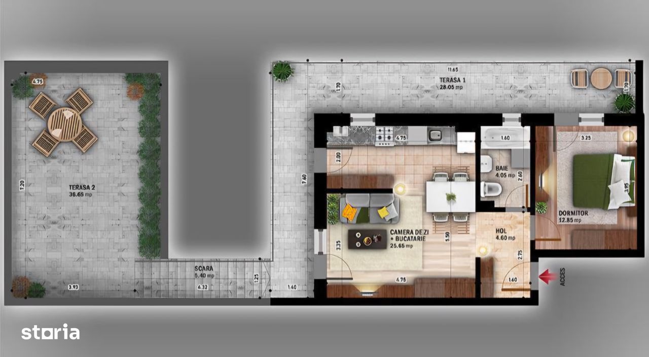 BRASADAS vinde Penthouse 4 cam spatios Metrou Parc Titan — fotografia 5