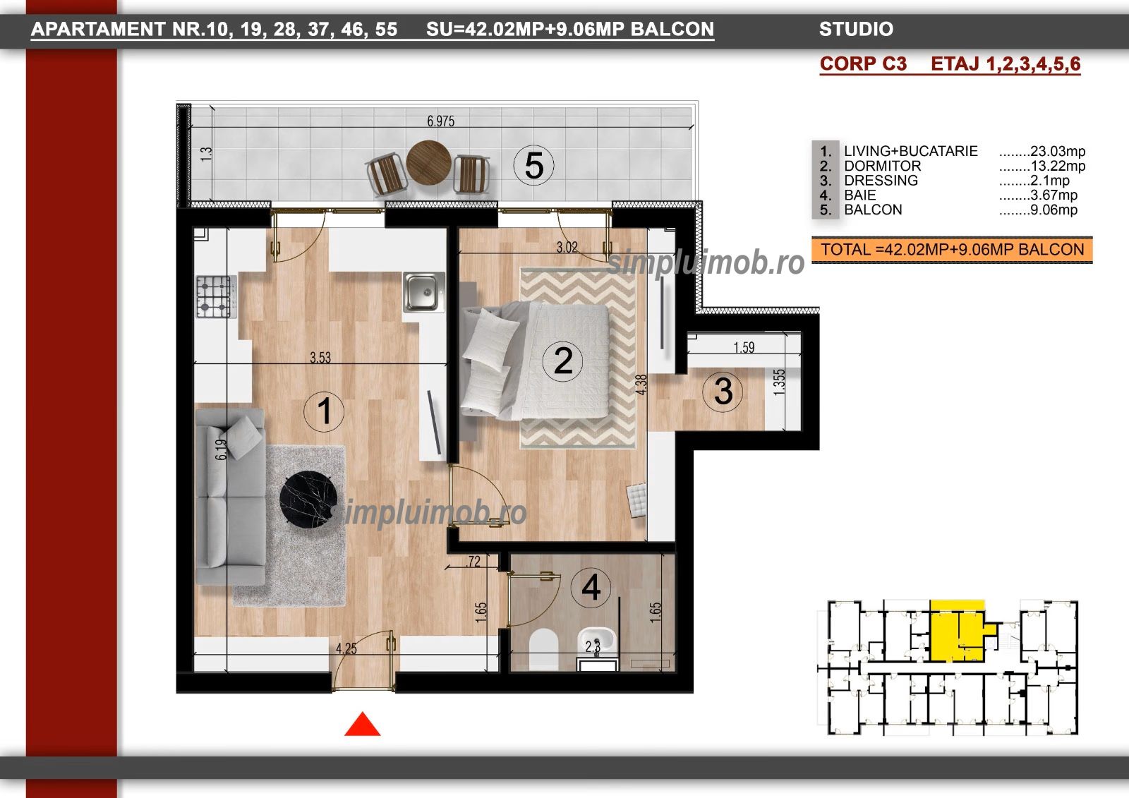 Finalizat - Apartament 2 Camere Bloc Nou Metrou Berceni — fotografia 5