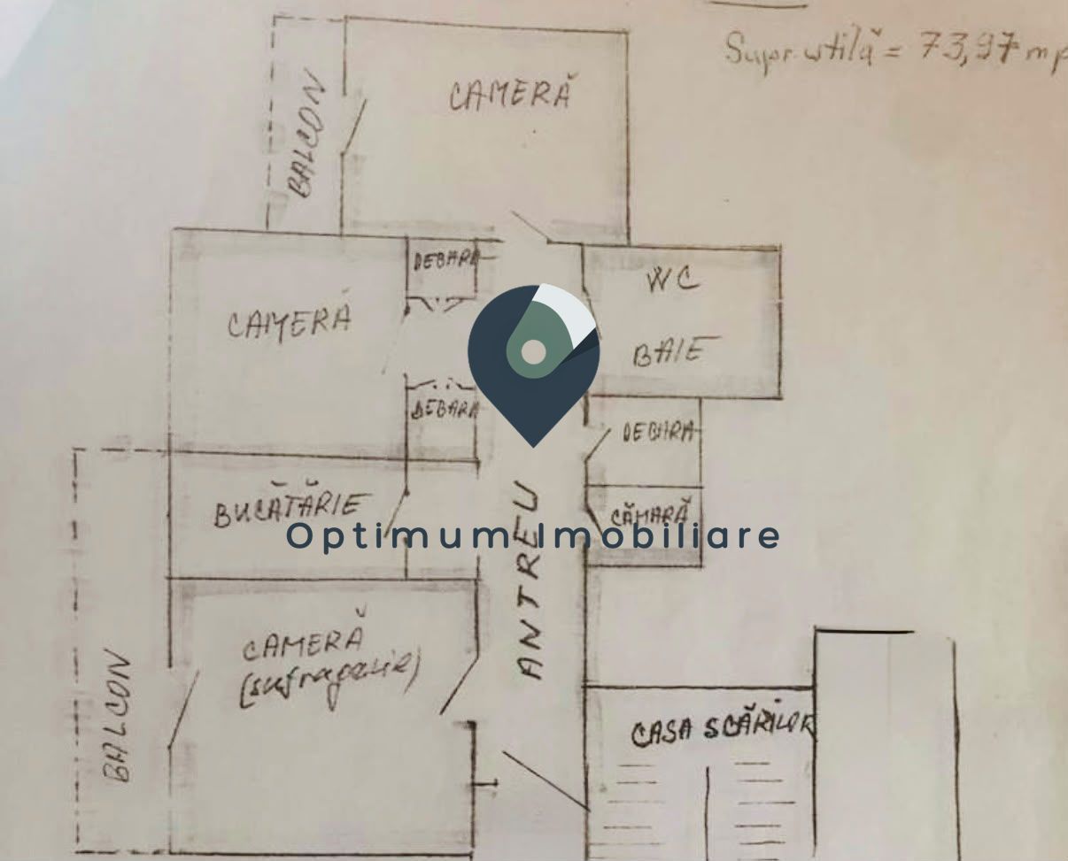 Apartament cu 3 camere, 74 mp in Manastur, zona Mc Donald's ! — fotografia 7