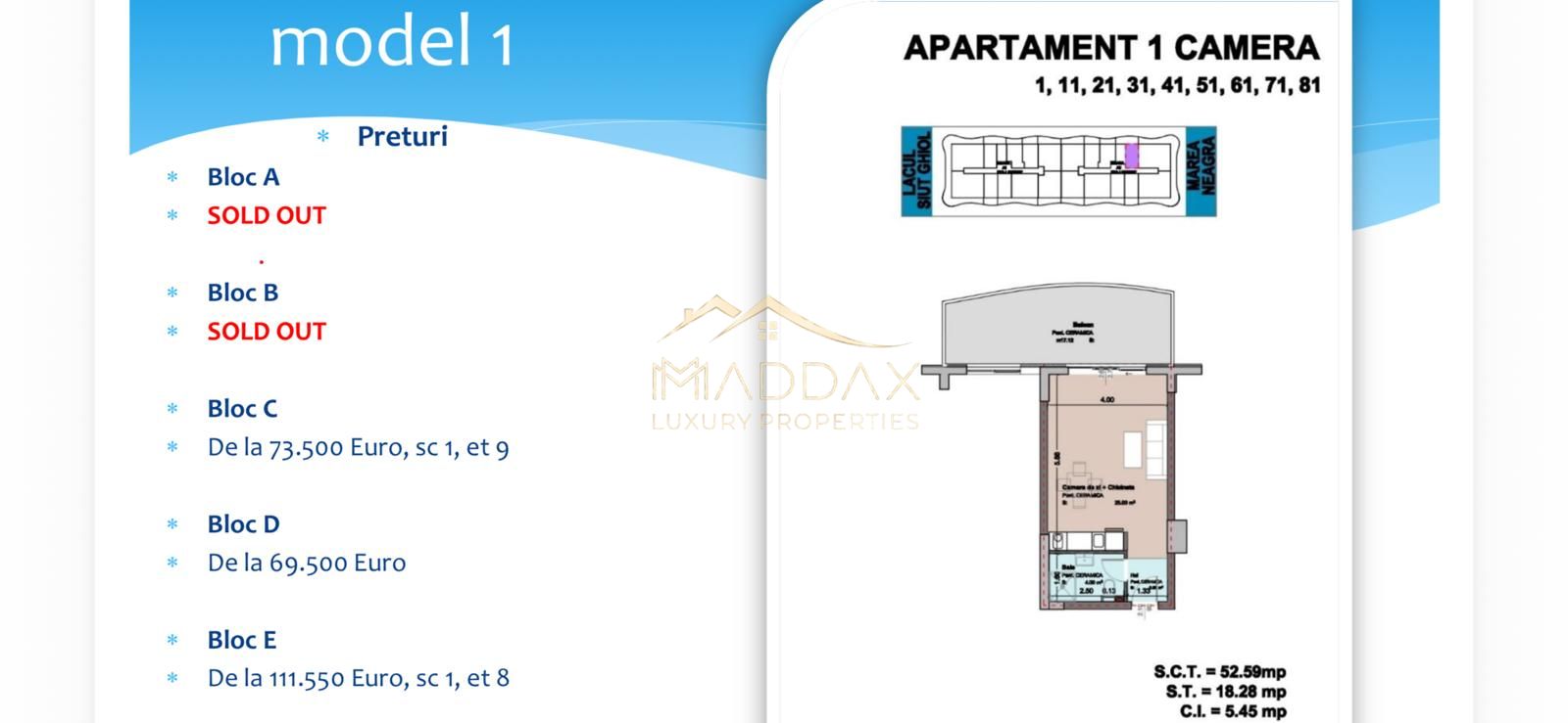 Studio la malul Marii Negre I 52,59 mp I Mamaia Nord — fotografia 11