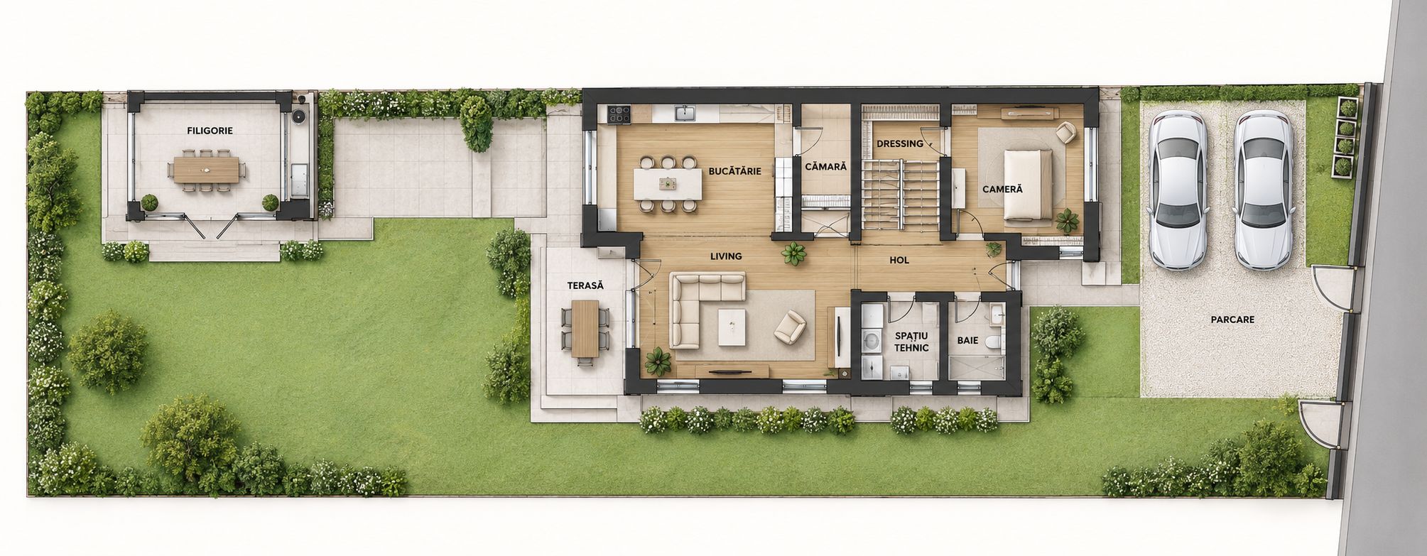 Casa individuala NZEB, 5 camere, 3 bai, finisata, P+ET+POD, Someseni — fotografia 6