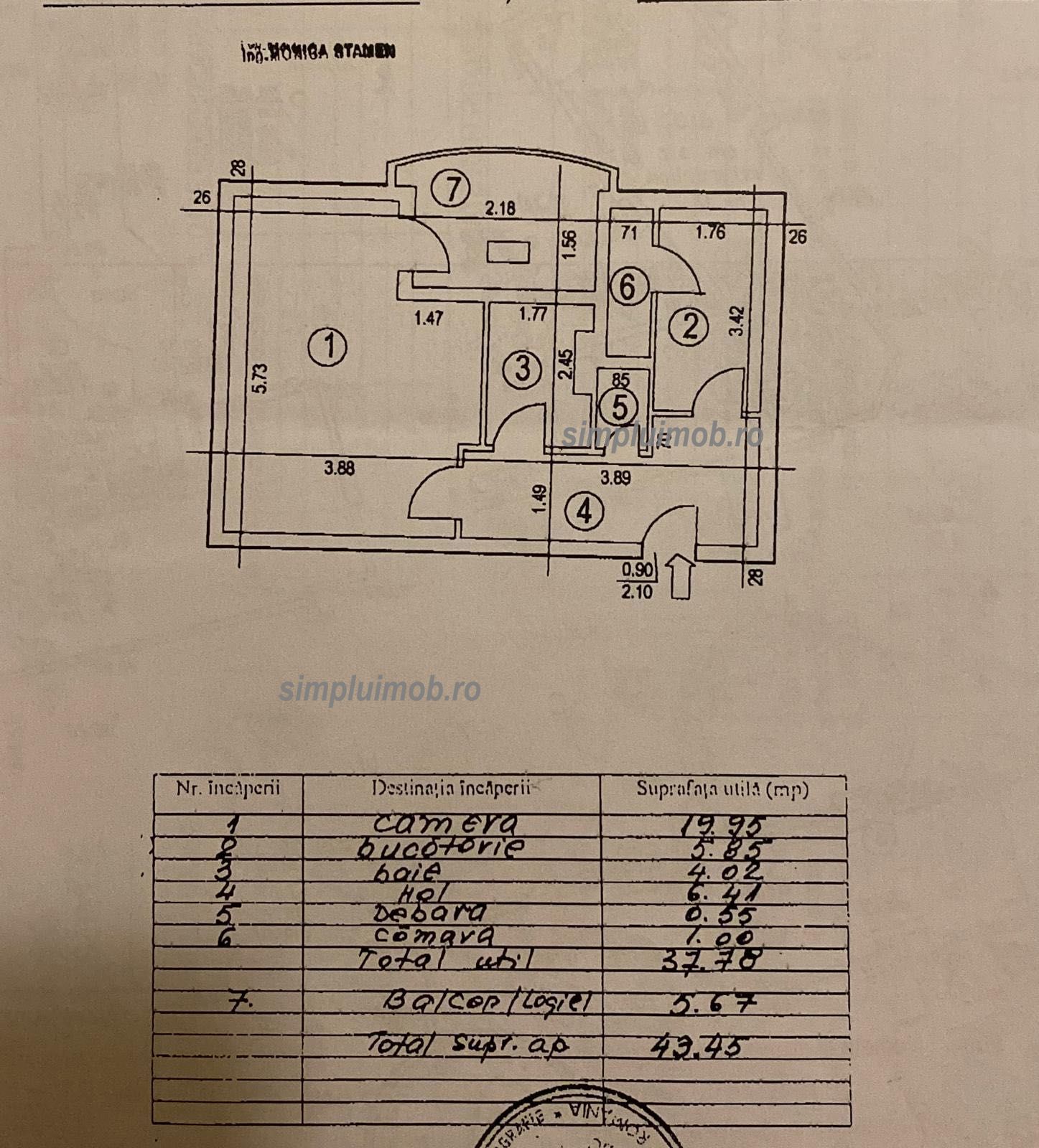 Ocazie-Garsonieră DECOMANDATĂ • 37,78 mp utili • Bloc 1992 • Lujerului — fotografia 8