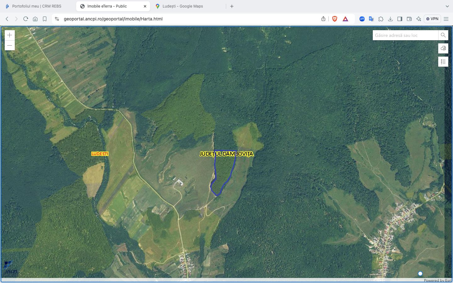 Teren forestier de vânzare – 23,09 ha, Ludești Dâmbovița