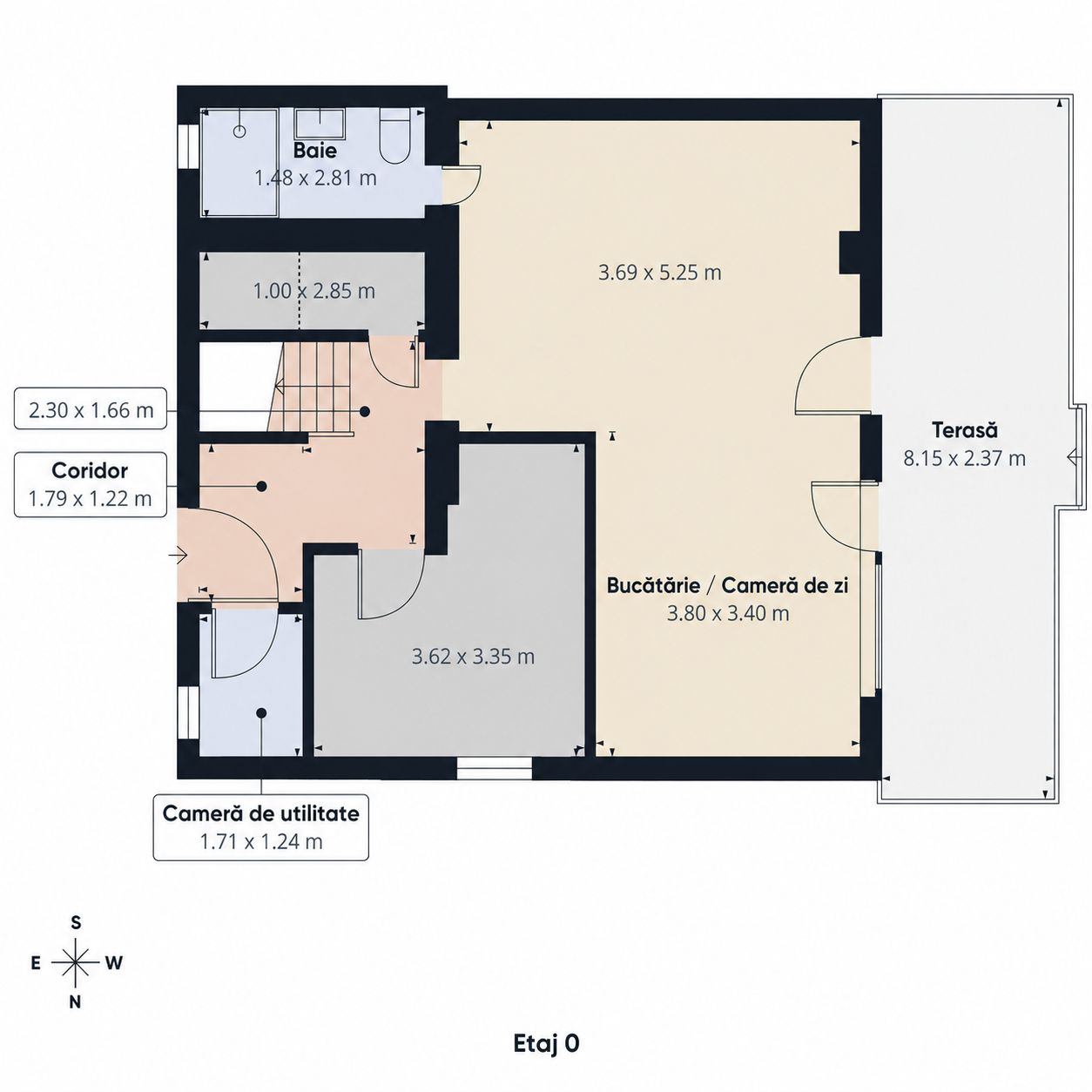 Duplex spațios 102 mp utili, teren 350 mp in\ Covaci — fotografia 4