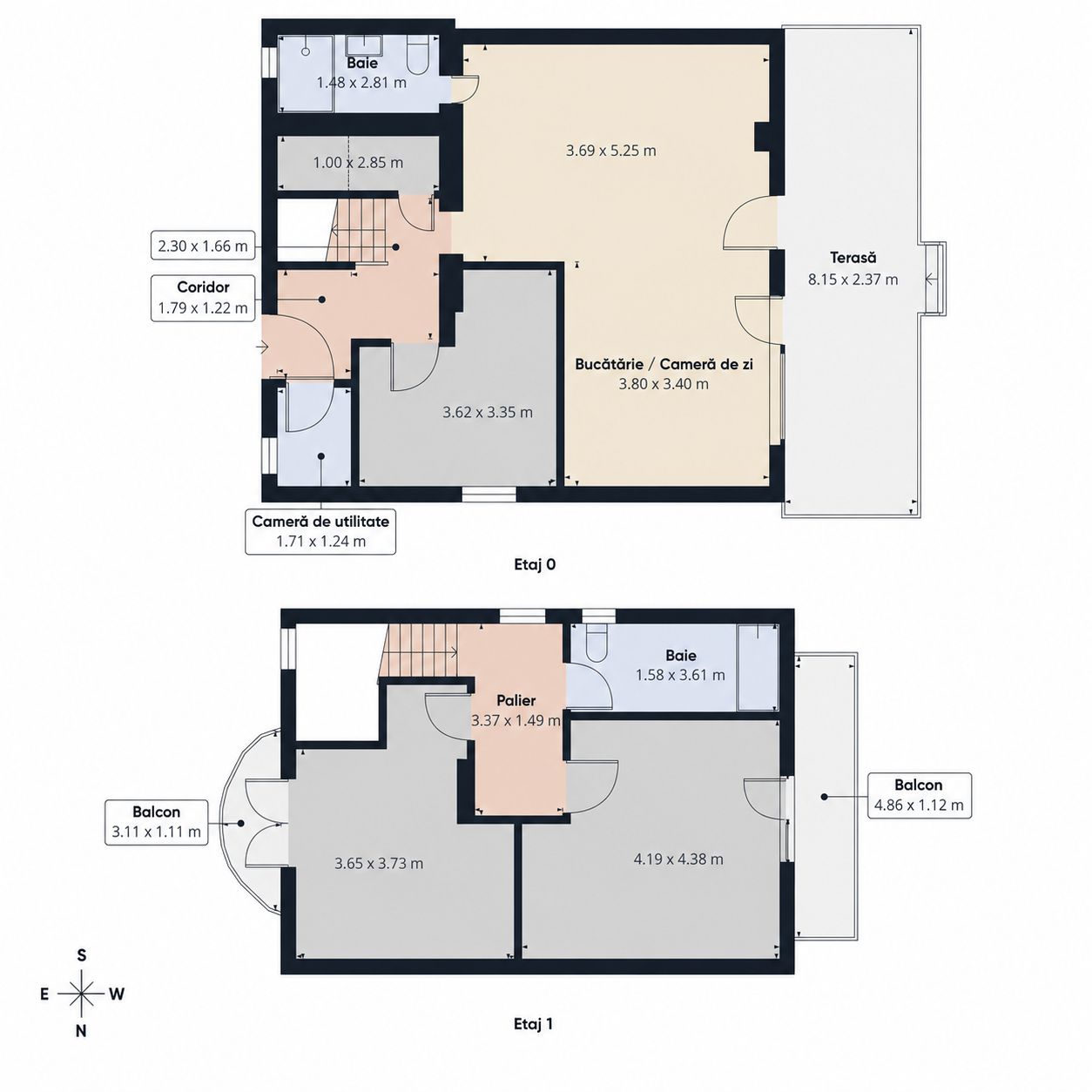 Duplex spațios 102 mp utili, teren 350 mp in\ Covaci — fotografia 5