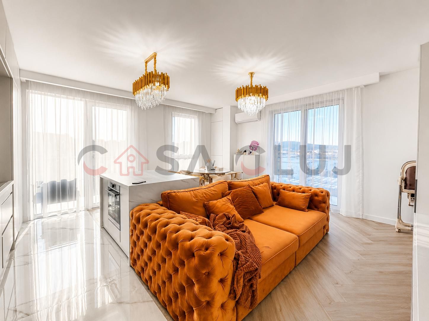 Apartament ultramodern de 3 camere, bloc nou, Mărăști !