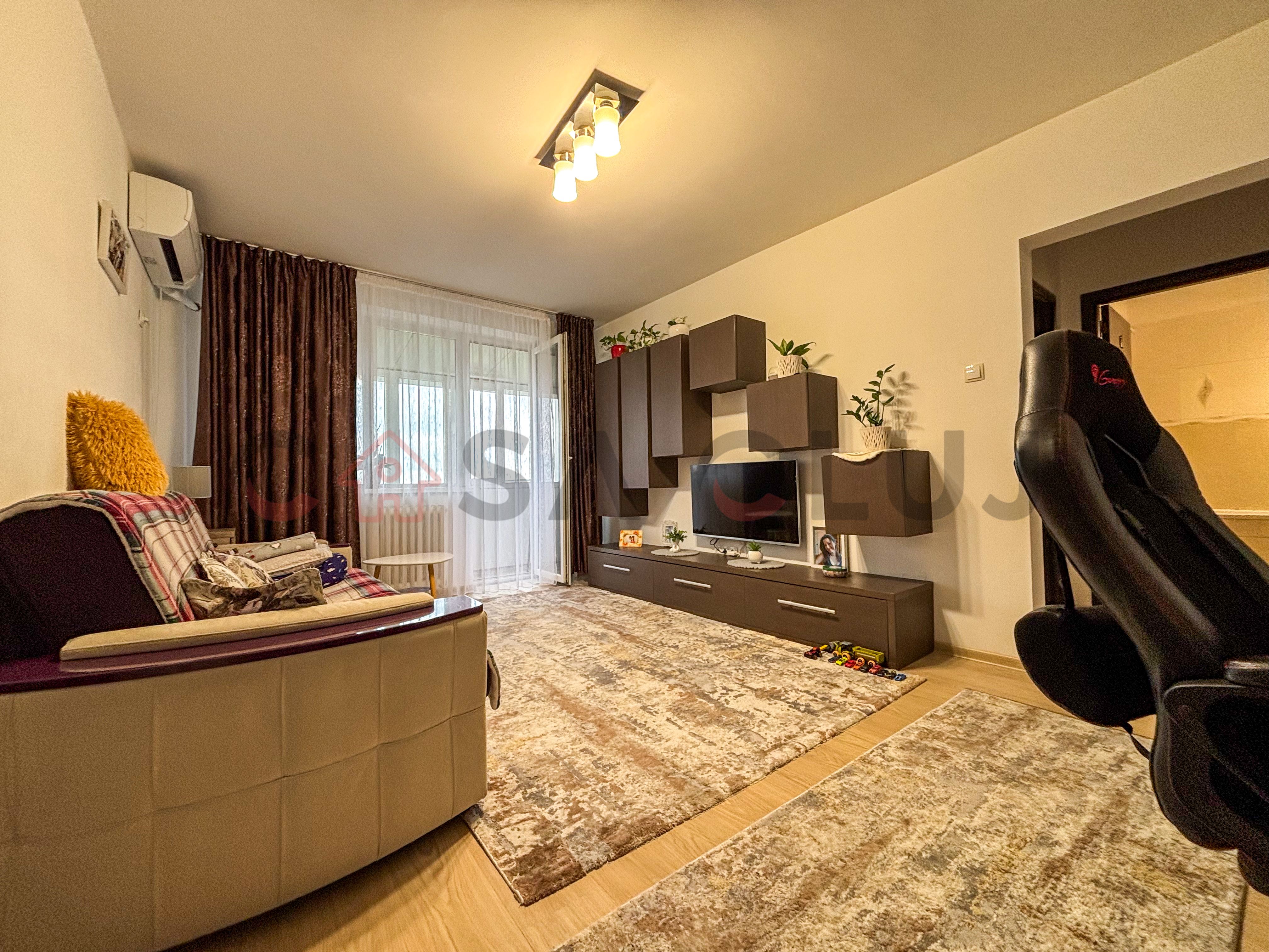 Ap. 2 camere, 42mp + balcon 10mp, modern, Gheorgheni – zona Interservisan