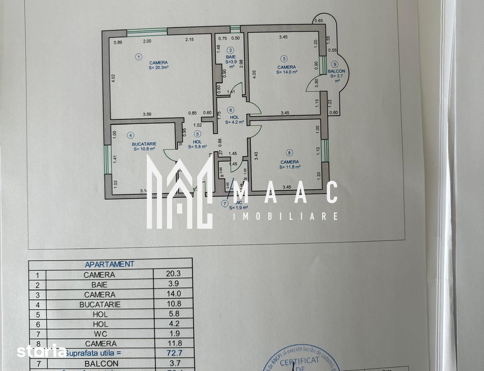 Apartament 3 camere de vânzare | Sibiu, Terezian | renovat — fotografia 10