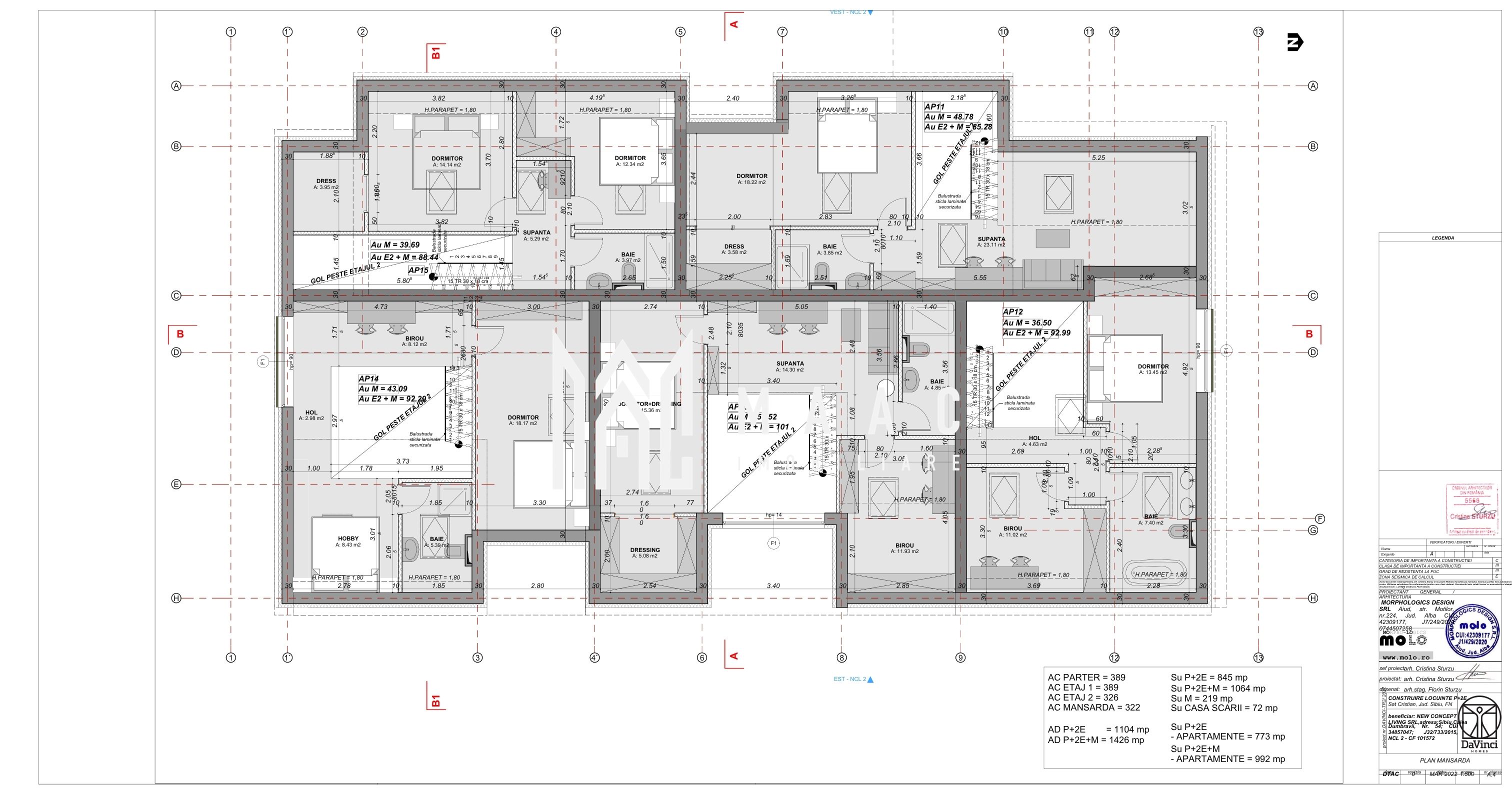 Duplex 3 camere de vânzare | Sibiu | DaVinci Homes | 92 mp — fotografia 3